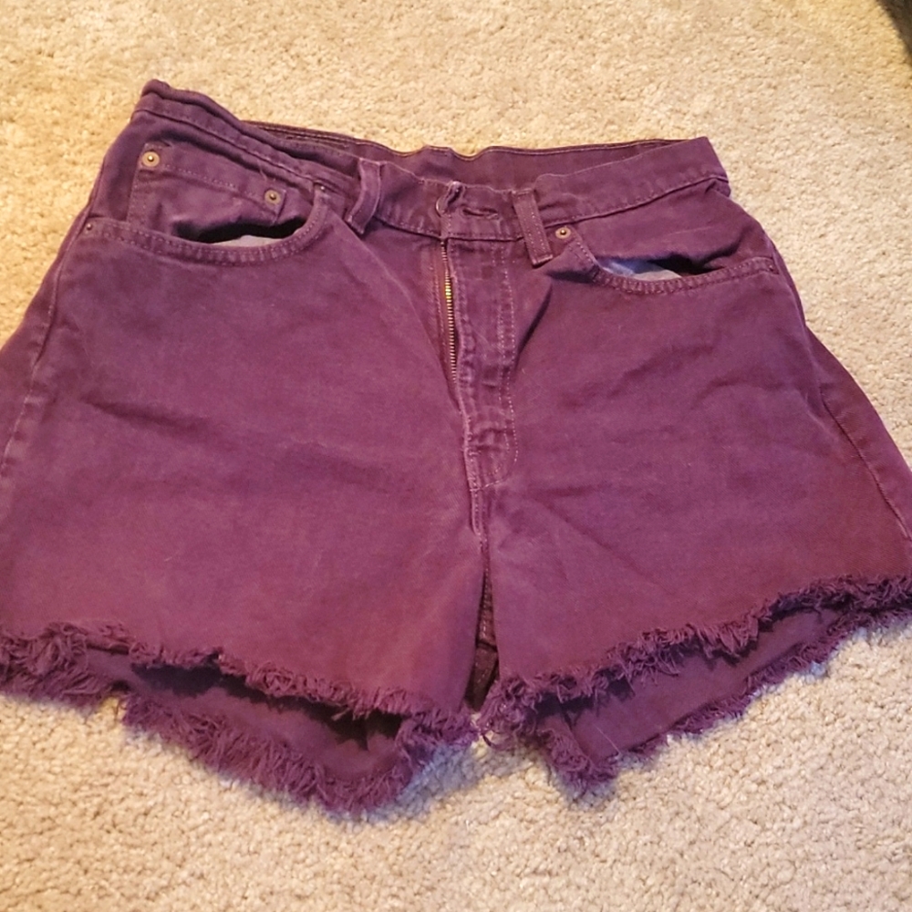 Plum cut offs